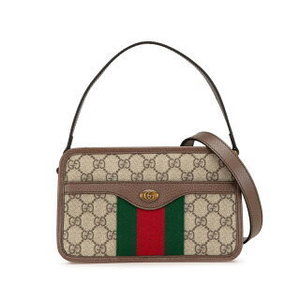 Gucci GG Off Deer Handbag Beige Multicolor Leather s